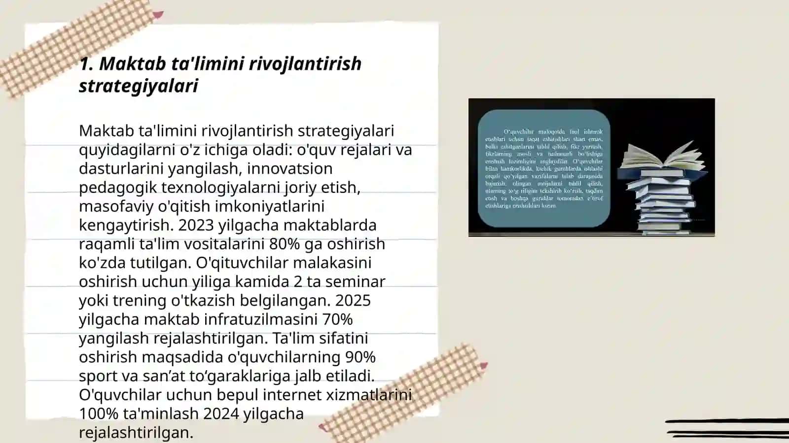 O'zbekiston Respublikasida ta'lim soxasida amalga oshirilgan isloxotlar 3