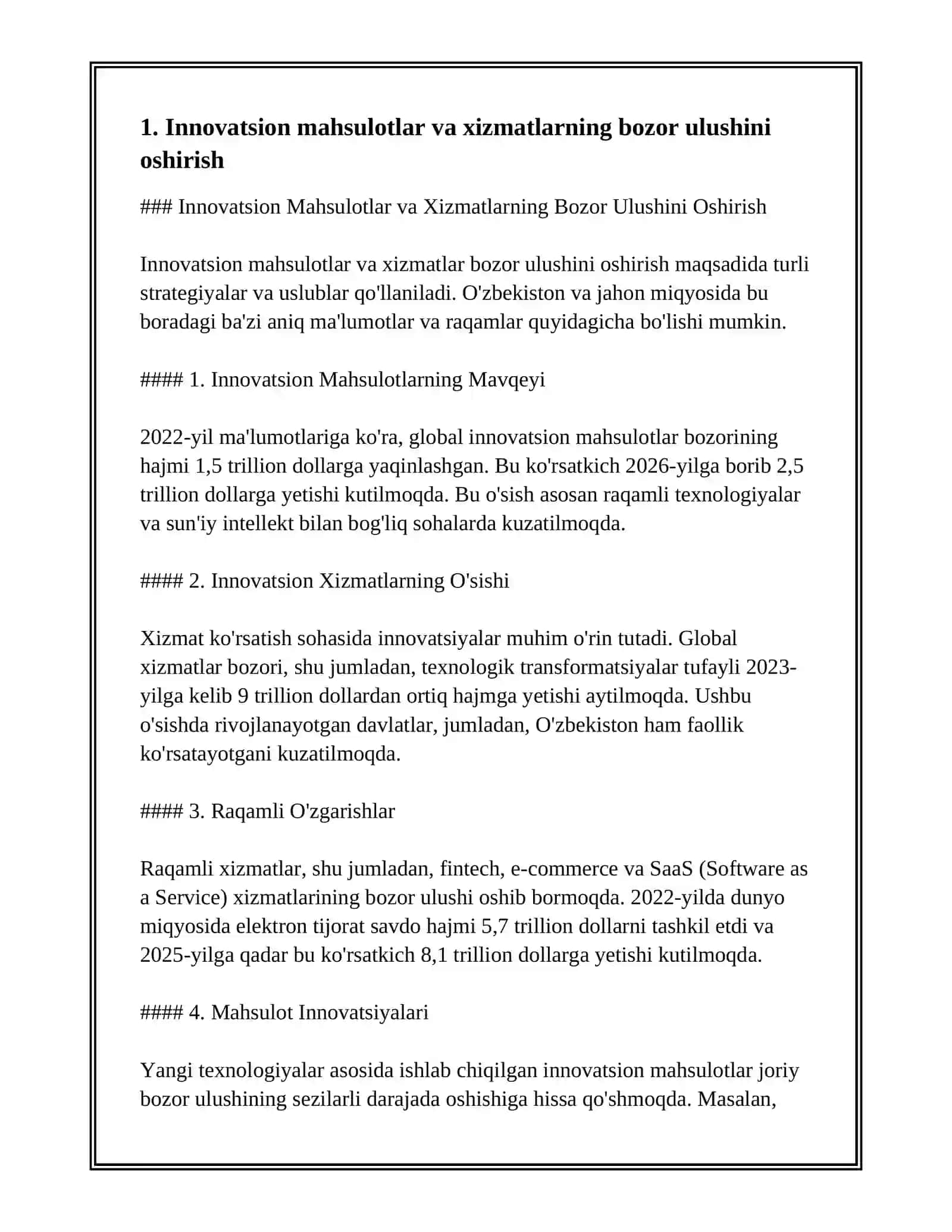 INNOVATSIYALARNING BOZORDAGI MUVAFFAQIYATGA TA'SIRI 3