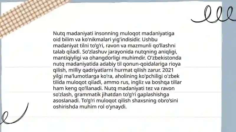 Tarbiyachining nutqi bolalar nutqini rivojlantirishning asosiy manbayi Abduraimova mohimbonu 3