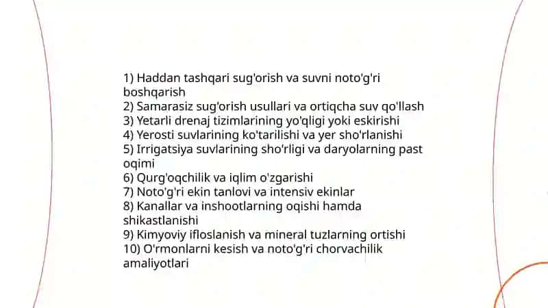 O'zbekistonda shorlikni oldini olish 3