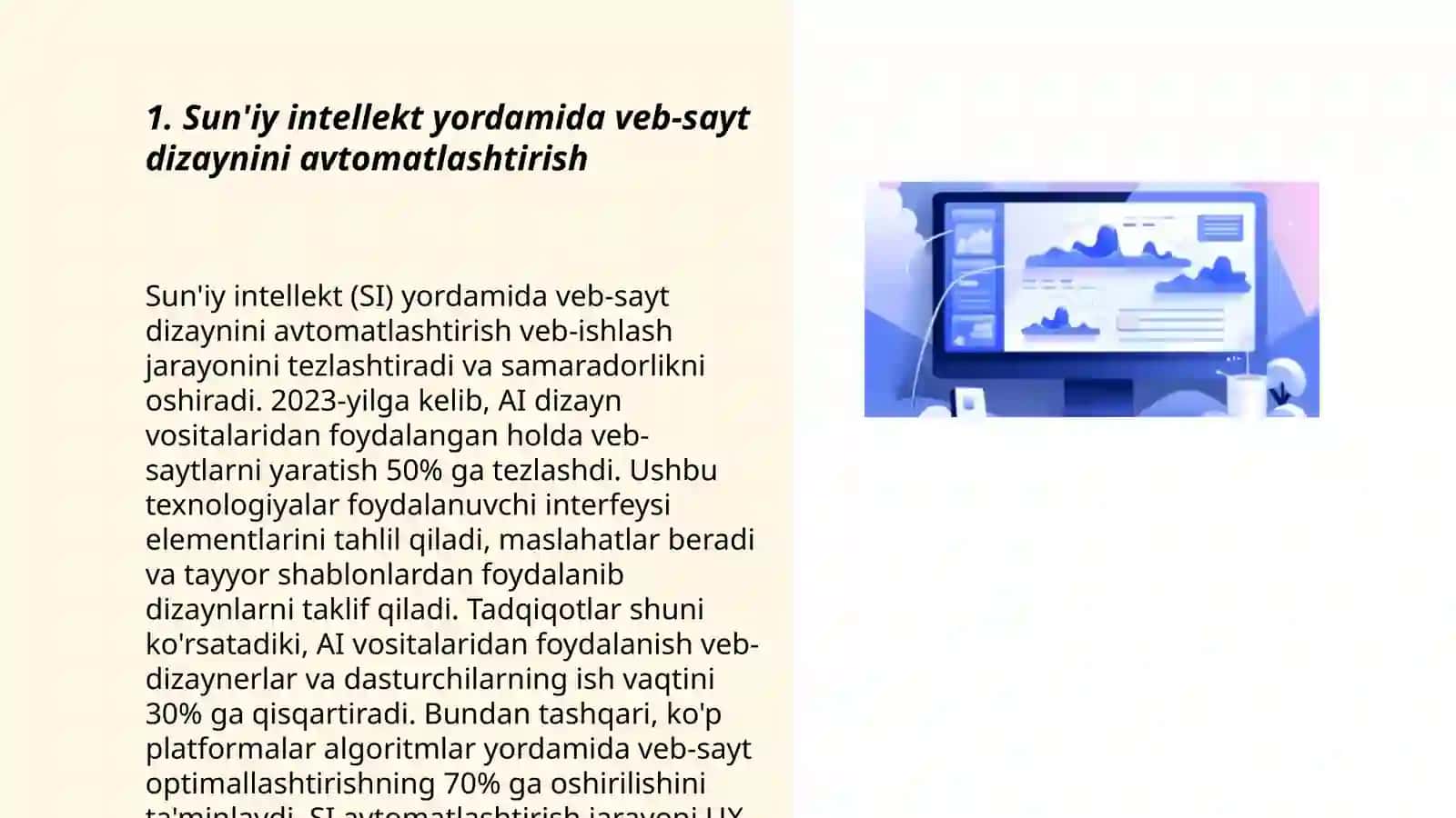 Sun'iy intelektdan foydalanib web saytlar yaratish 3