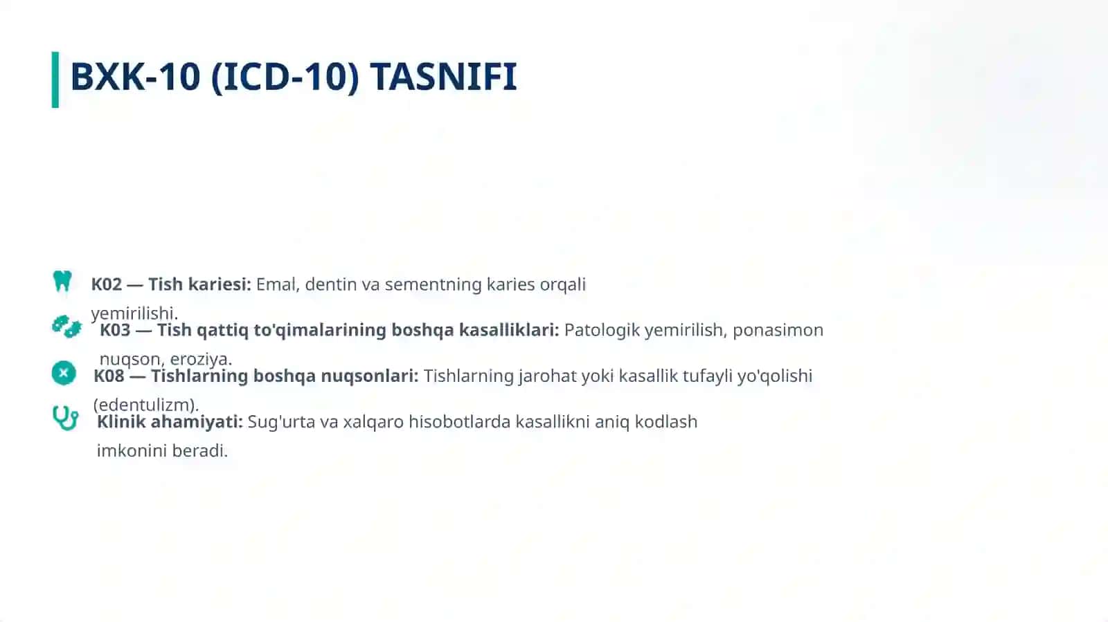 TISH NUQSONLARINING TASNIFI 3