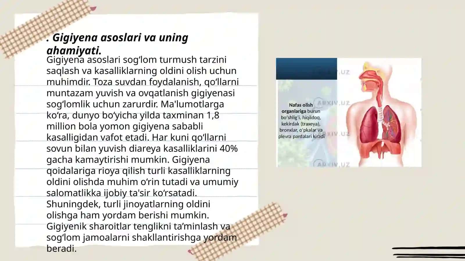 Taʼlim -tarbiya gigiyenasi qanday masalalarni o'z ichiga oladi? Kun tartibi va uning ahamiyati 3