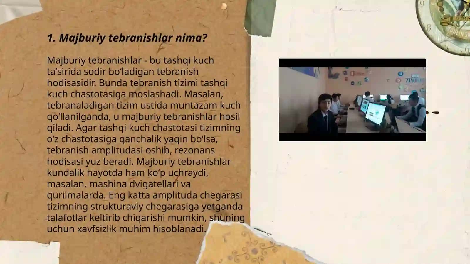 Majburiy tebranishlar o'qitish metodikasi 3