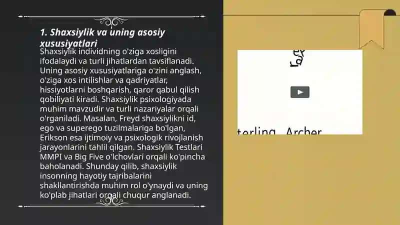 Shaxsiylik va uning asosiy xususiyatlari 3