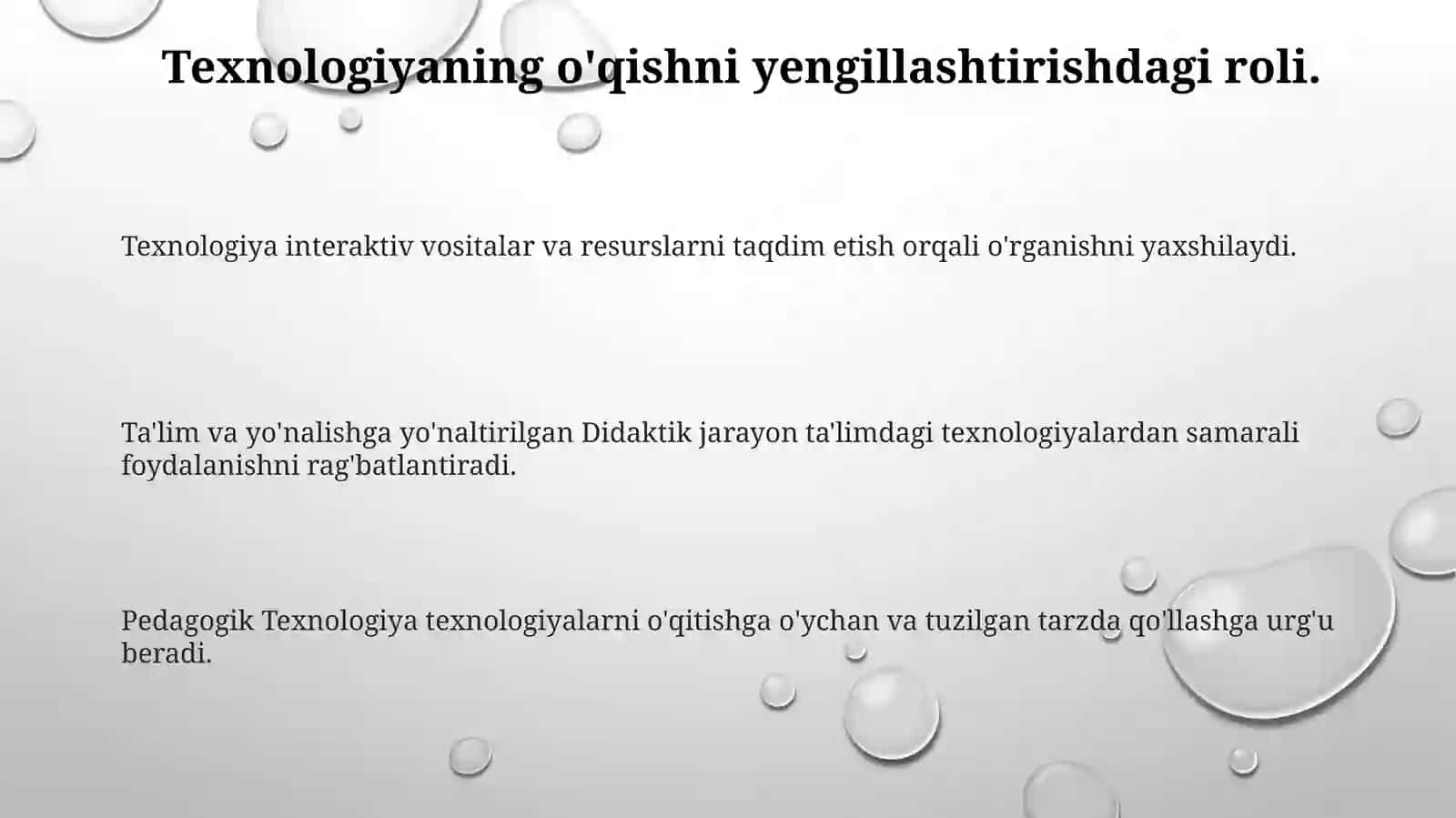 Didaktik jarayon - pedagogik texnologiyaning asosiy omili 3