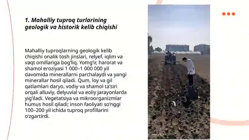 Mahalliy tuproq turlari va unumdorligini oshirish choralari 3