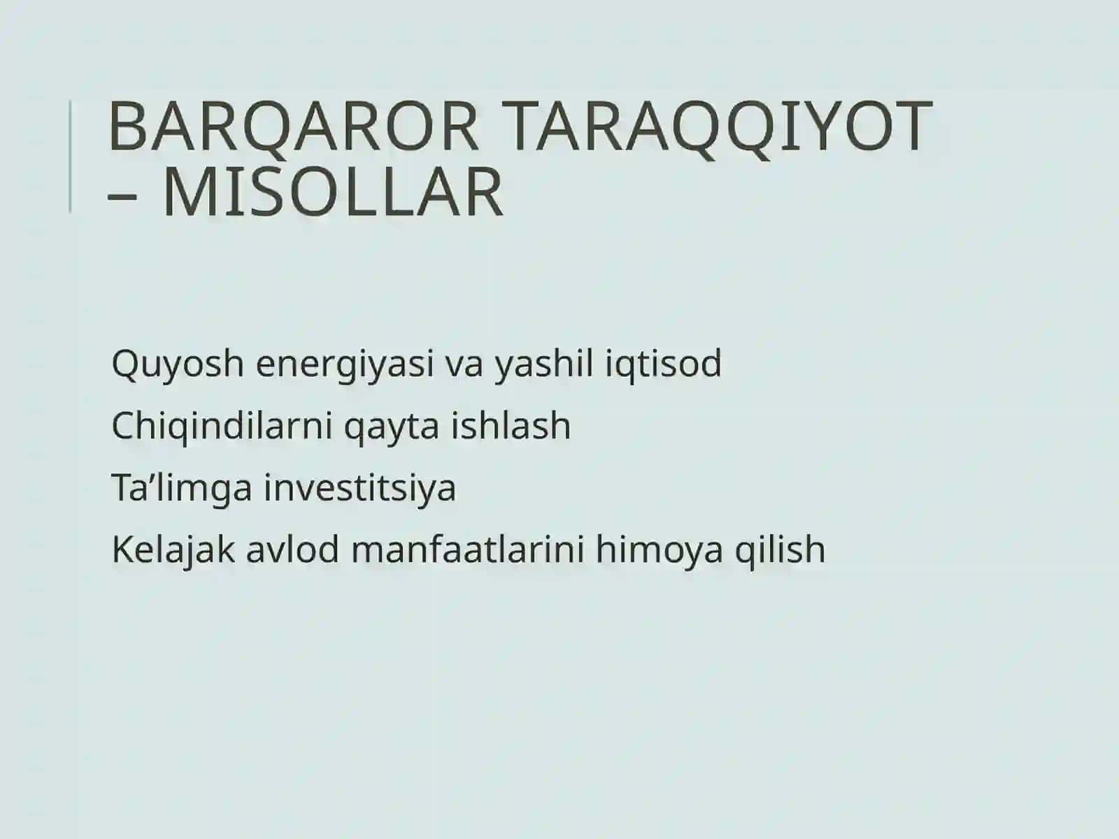 Global jarayonlar va barqaror taraqqiyot 3