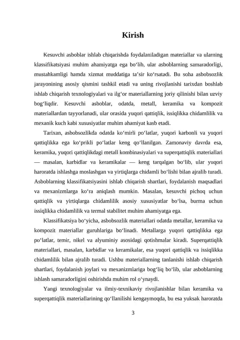 Mexanik ishlov berishda ilg`or kesuvchi asboblar 3