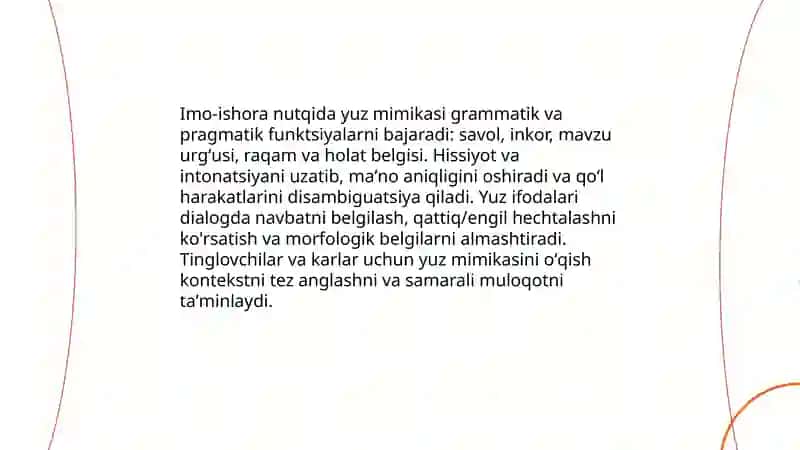 Imo-ishora nutqining yuz mimikasi 3