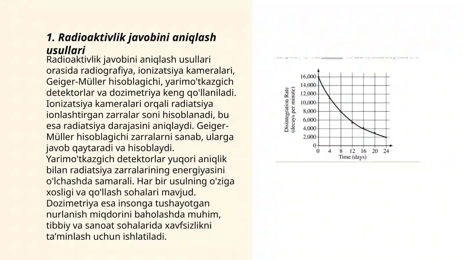 Radioaktivlik holat darajasini aniqlash 3