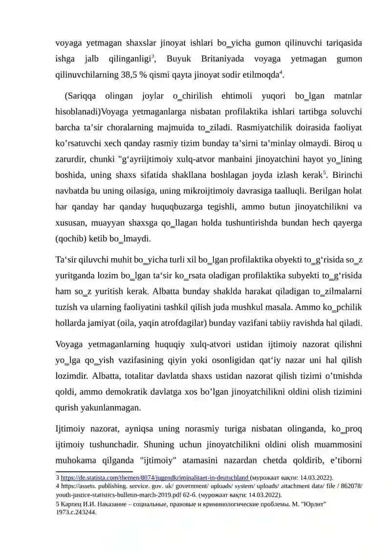 Voyaga yetmagan shaxslarga nisbatan qo'yilgan majburlov choralari va turlari 3