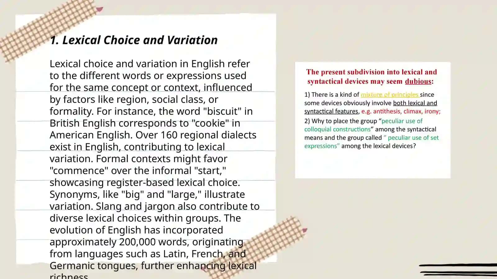 Lexical level in stylistic analysis 3