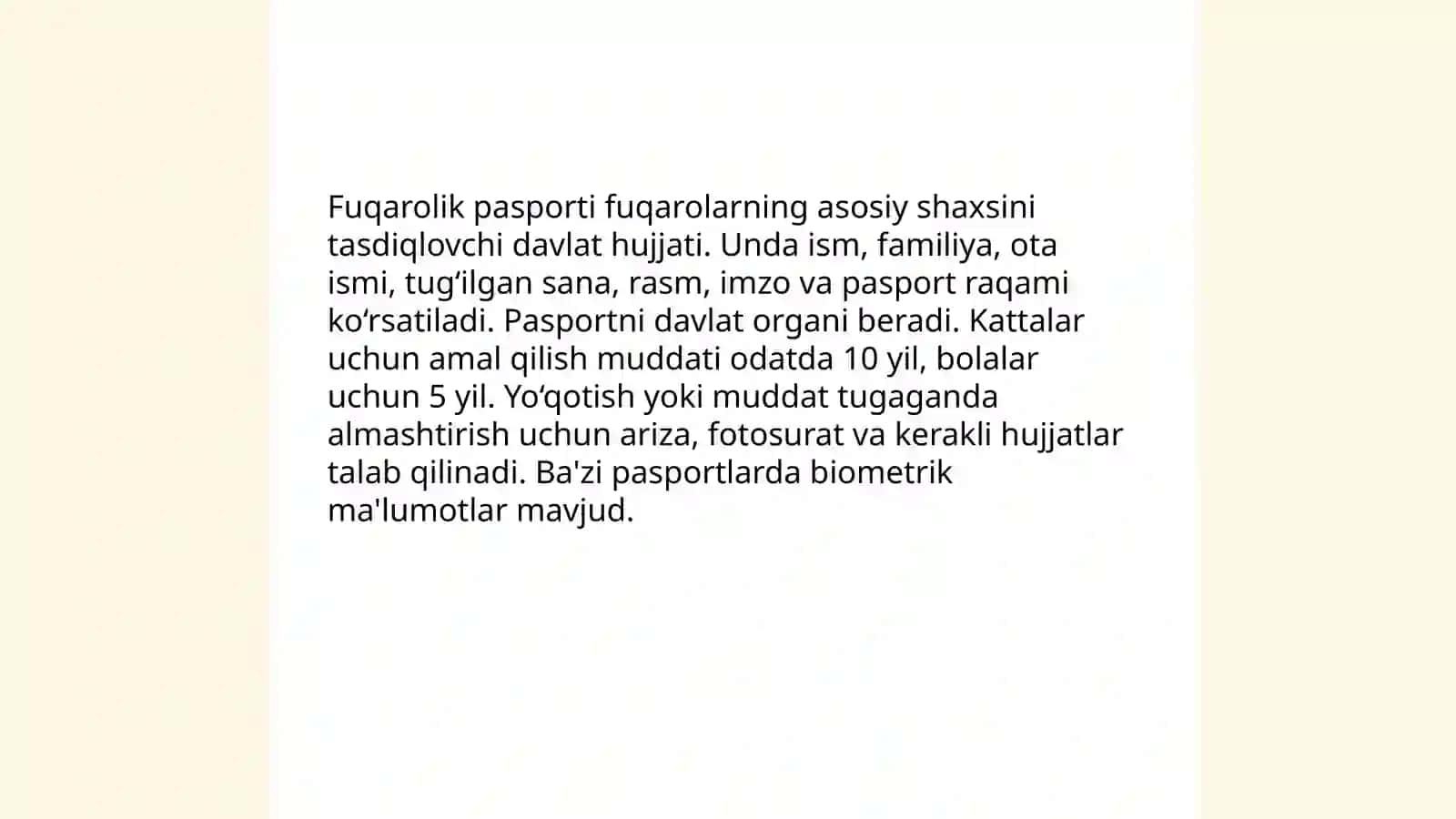 Shaxsiy hujjat turlaru 3