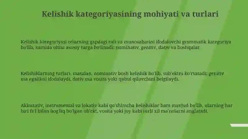 Kelishik kategoriyasi 3