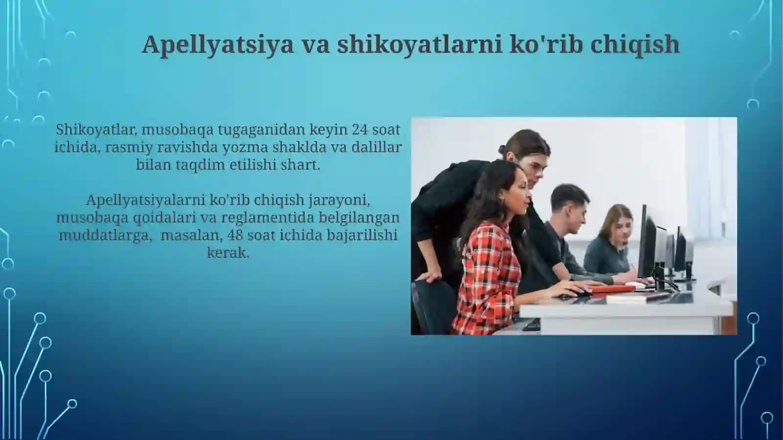 İnformatika va Axborot texnologıyalari fanidan olimpiadalar tashkil etish va ôtkazish 3