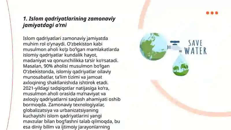 Islom qadriyatlari va maʼrifatining hozirgi davrdagi ahamiyati 3