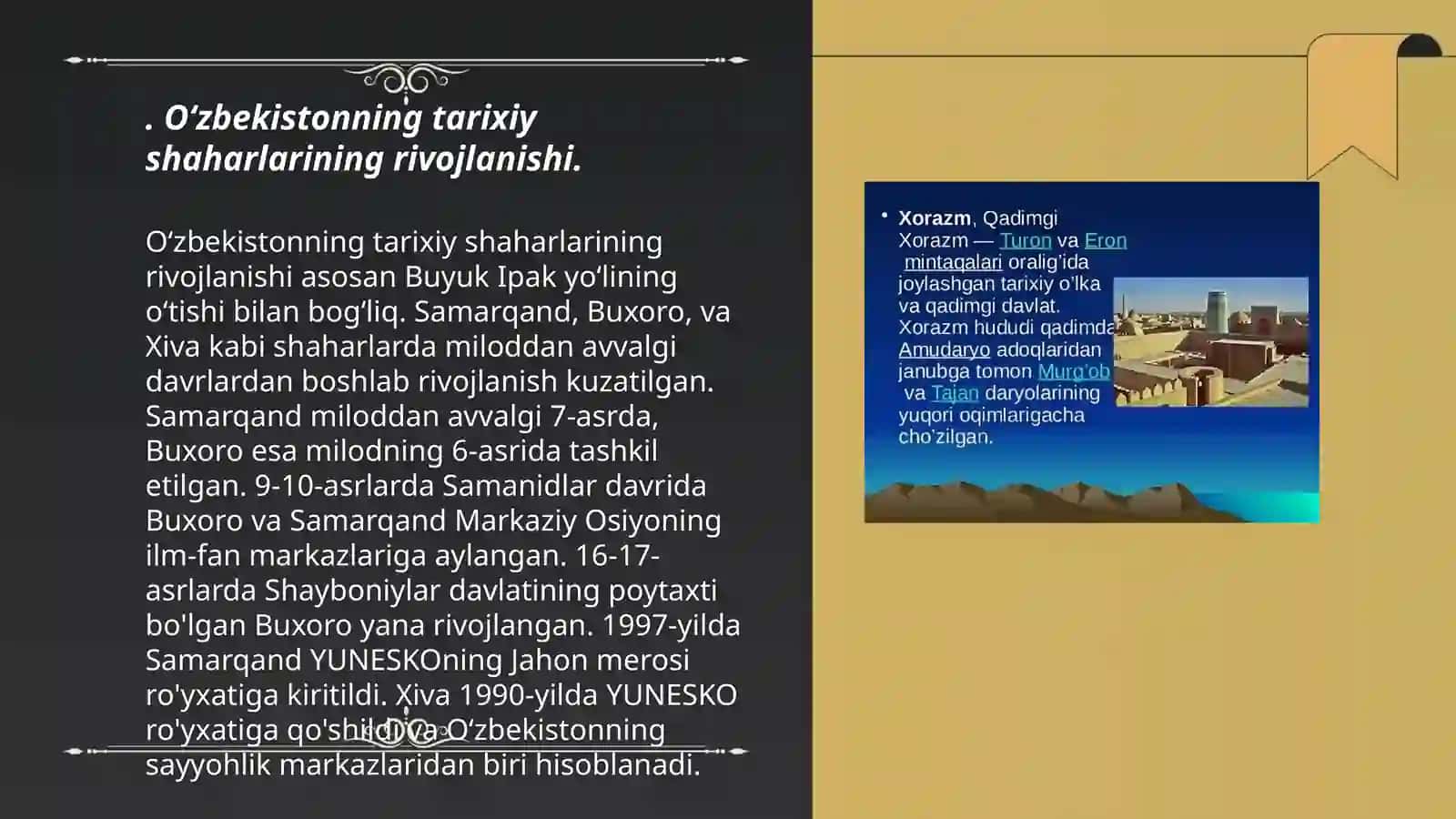 Oʻzbekiston hududidagi shaharlar taraqqiyoti 3
