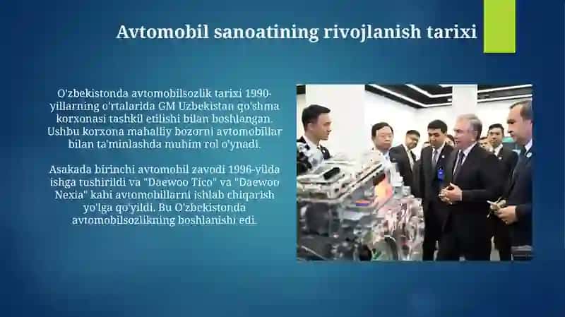 O'zbekiston Avtomobilsozligi: Bugungi Holat va Istiqbollar 3