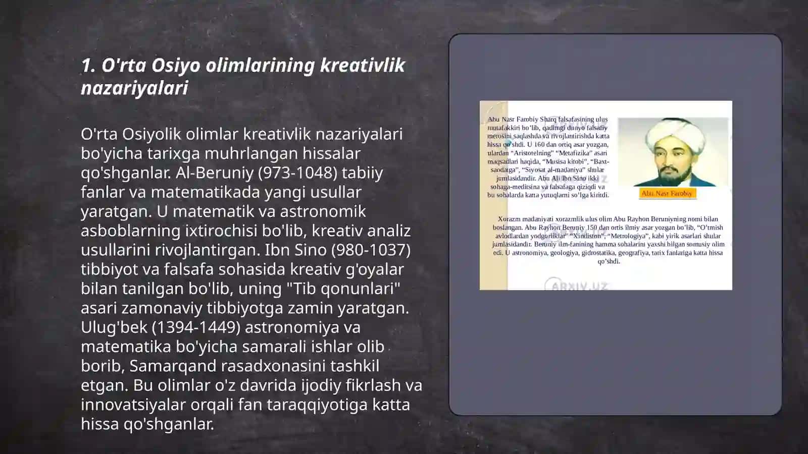 O’rta Osiyo, yevropa va sharq olimlarini kreativlik bo’yicha nazariyalari va metodikalari 3