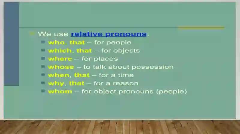 Relative clause ppt Grammatika 3