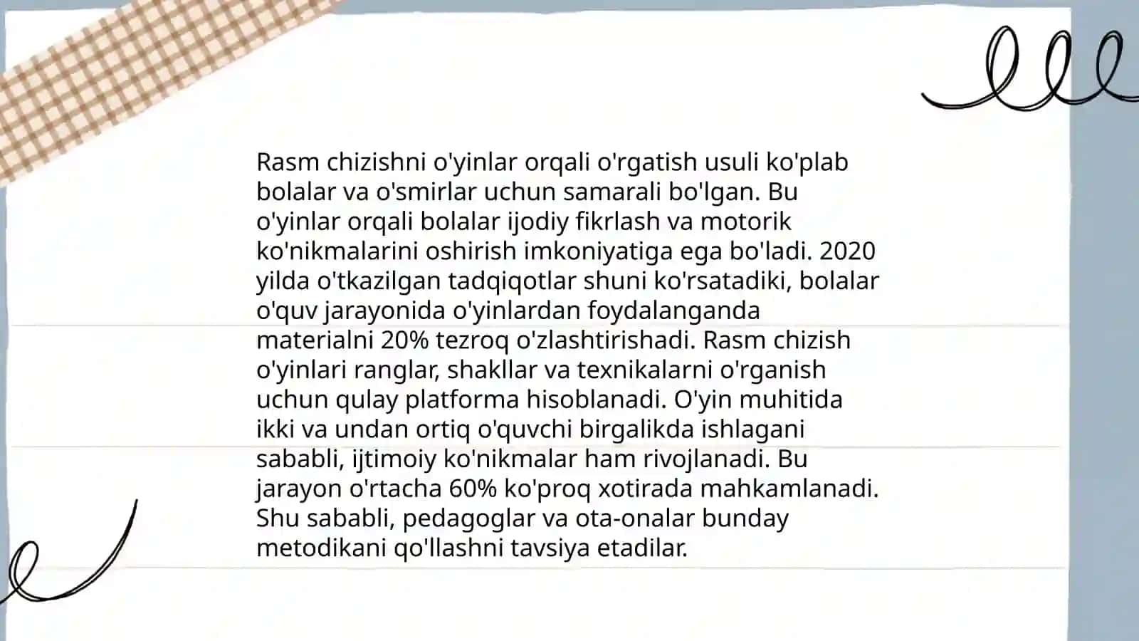 Maktabga tayyorlov guruhlarida bolalarni rasm chizishga o'rgatish metodlari 3