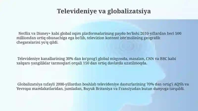 Televideniya- ko'ngilochar sanoat sifatida 3