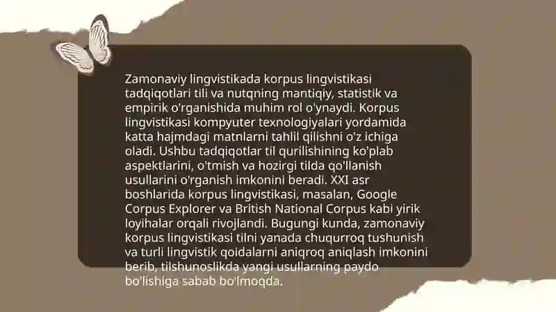 Zamonaviy lingvistik yoʻnalishlarning tadqiq etilishi 3