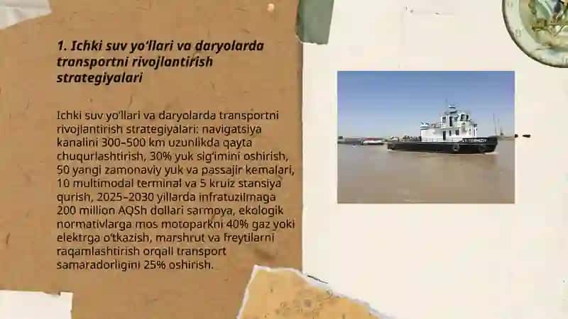 Suv transporti va kruiz turizimini rivojlantirish istiqbollari 3