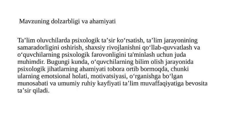 Ta’limoluvchilargapsixologik ta’sir ko`rsatish yo`llari 3