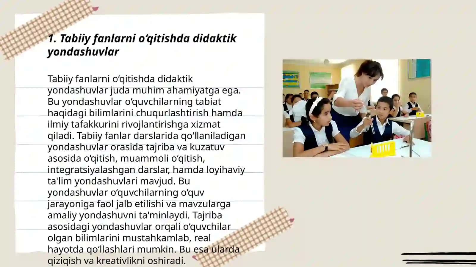 Tabiiy fanlarni o‘qitishda didaktik yondashuvlar 3