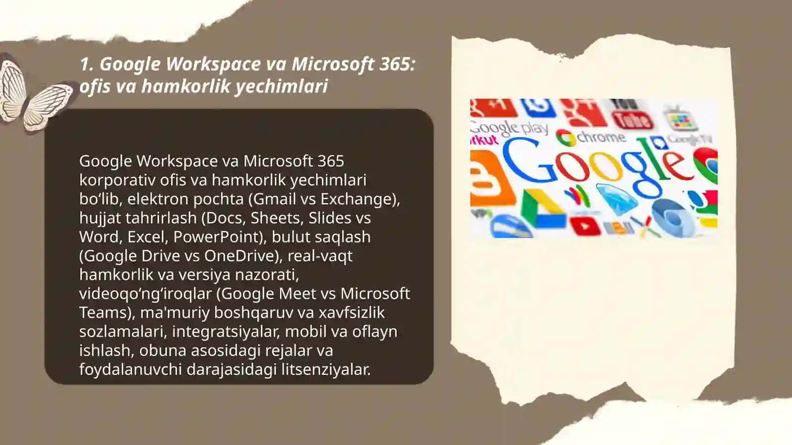 Google Workspace va Microsoft 365 3