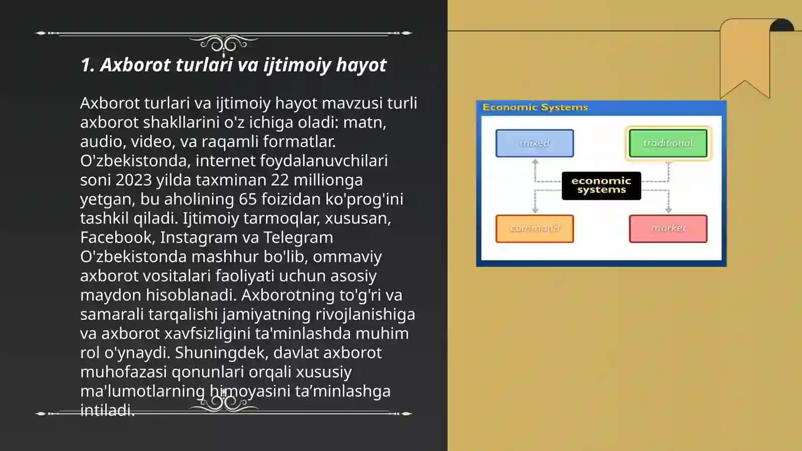Axborot turlari va ijtimoiy hayot 3