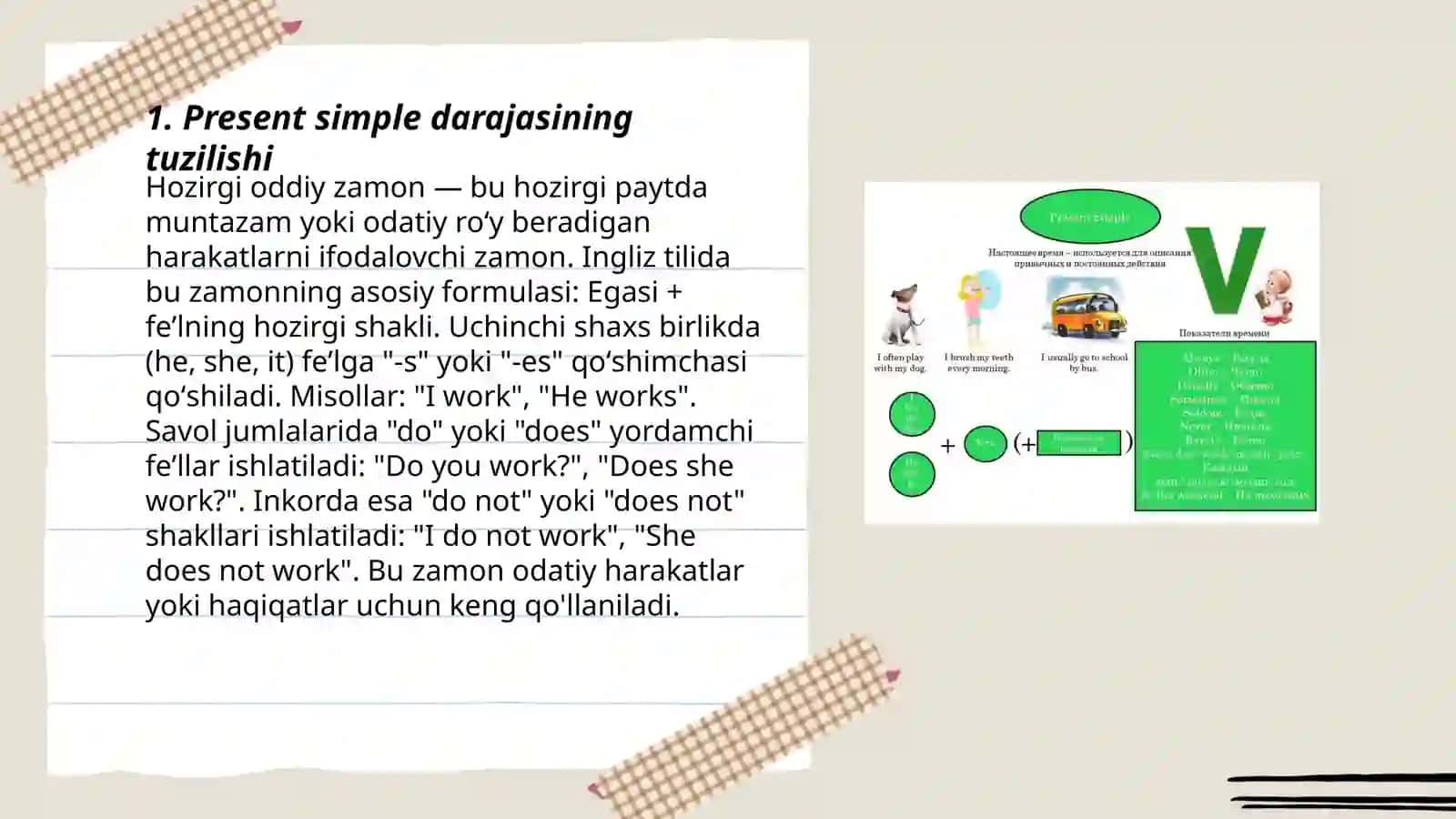 Present simple 3