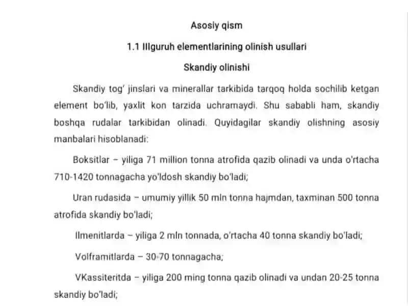 III guruhi elementlarining olinishi o'qitdimodlarning fizik-kimyoviy xossalari 3