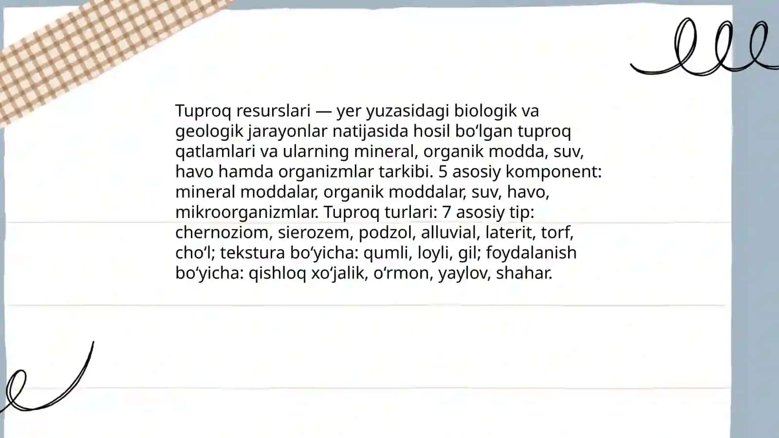 Tuproq resurslari va ularni muhofaza qilish 3