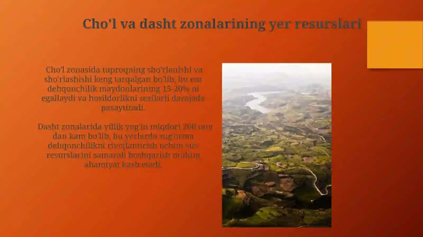 Yer Resurslaridan Samarali Foydalanishning Muammolari va Yechimlari 3