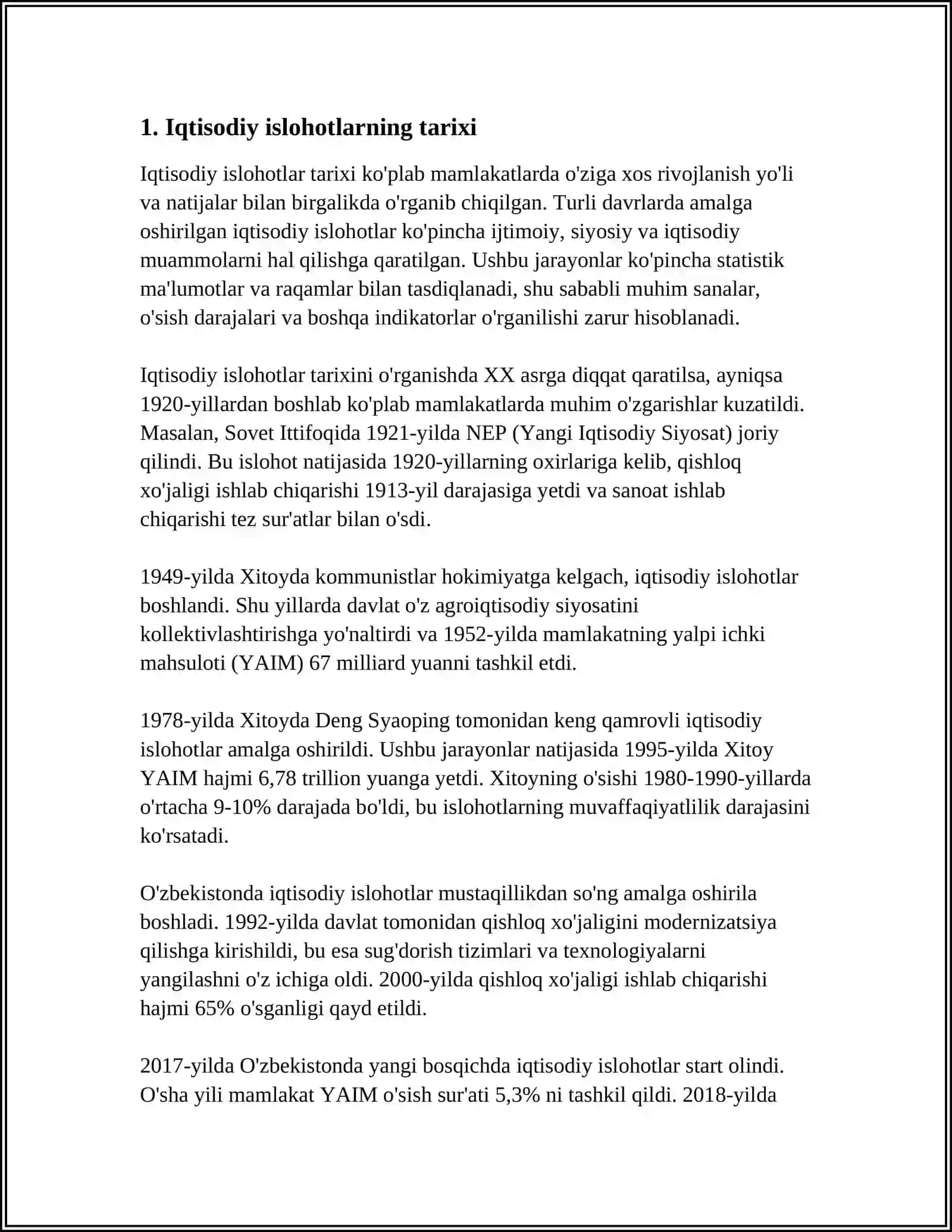 IQTISOQDIY ISLOHOTLARNING BOSQICHLARI VA ULARNING AHAMIYATI 3