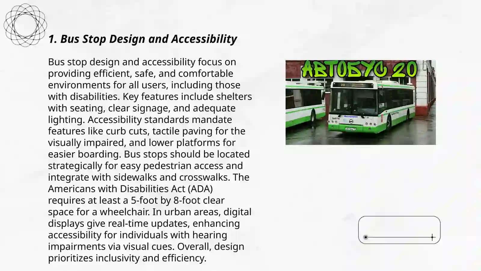 Bus Stop Design and Accessibility 3