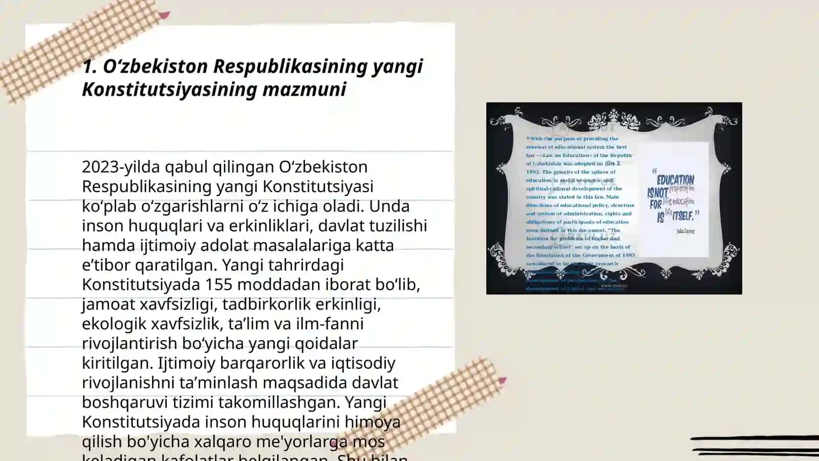 Oʻzbekiston Respublikasi yangi tahrirdagi Konstitutsiyasining qabul qilinishi va uning tarixiy ahamiyati (2023.30 april) 3