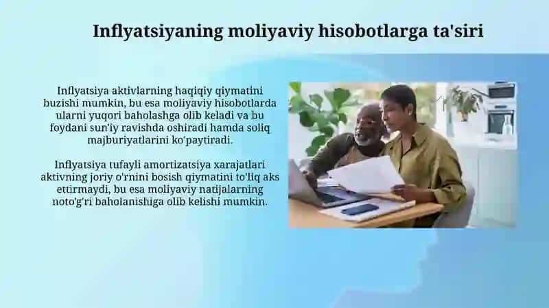 Inflatsiya sharoitida Moliyaviy Tahlil Va Moliyaviy holatni soglam oshirish chora tadbirlari 3