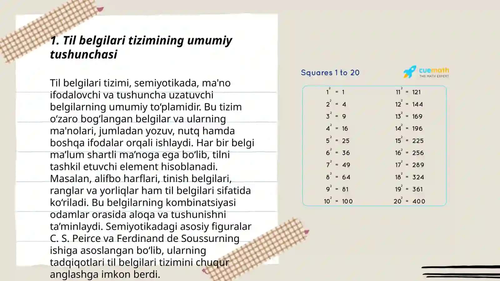 Til belgilari sistemasi sifatida. Til sathlari va ularning birliklari 3