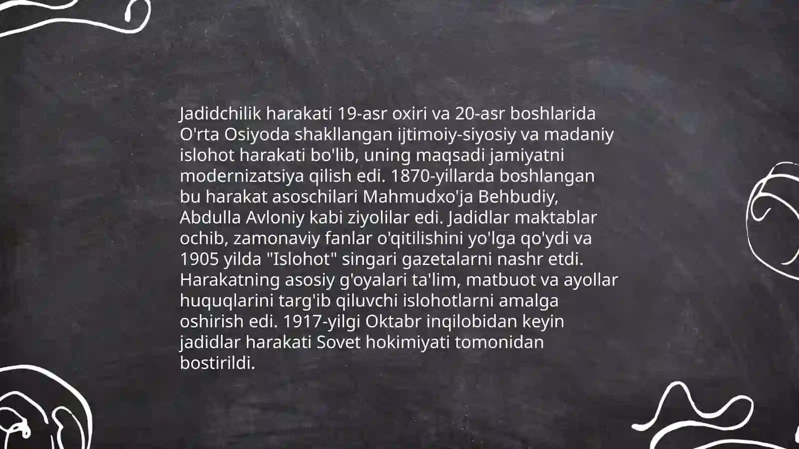 Jadid ma’rifatparvarlarining o‘lka ijtimoiy-ma’naviy hayotida tutgan o‘rni 3