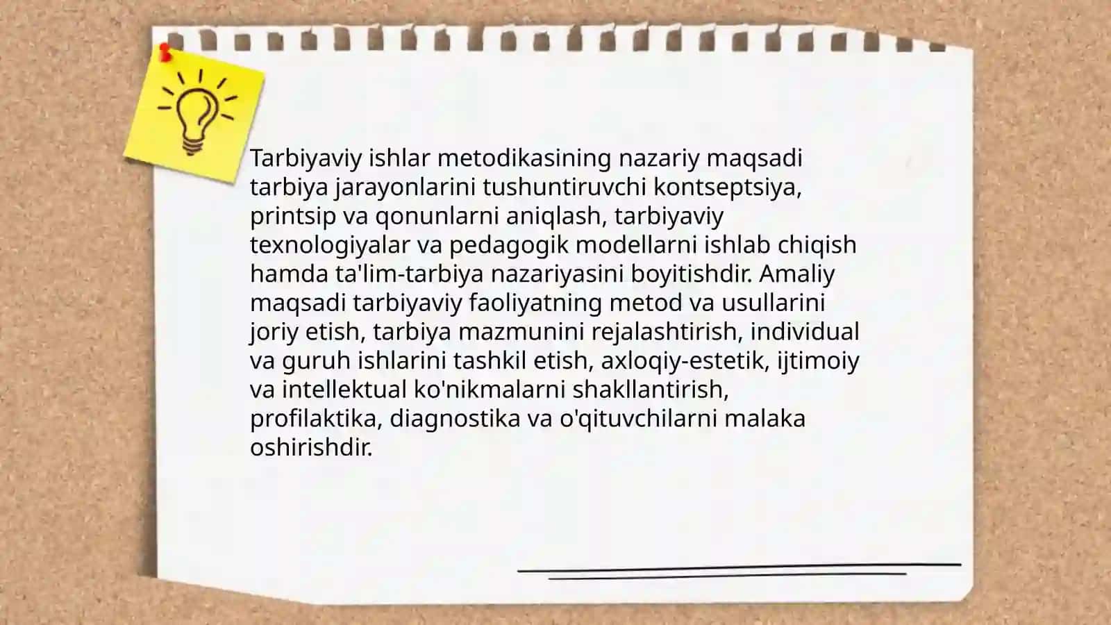 Tarbiyaviy ishlar metodikasi fanining maqsad va vazifalari 3
