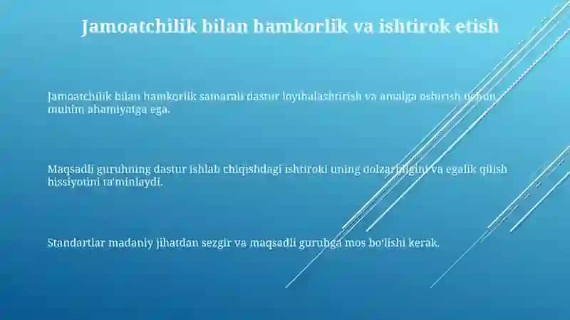 UAShning maqsadli guruhlarda ish olib borishi standartlari 3