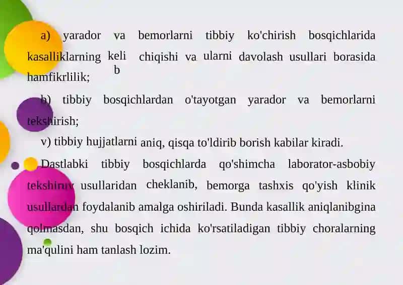 XIZMAT QILAYOTGAN ARMIYADA TERAPEVTIK YORDAMNI TASHKIL QILISH ASOSLARI 3