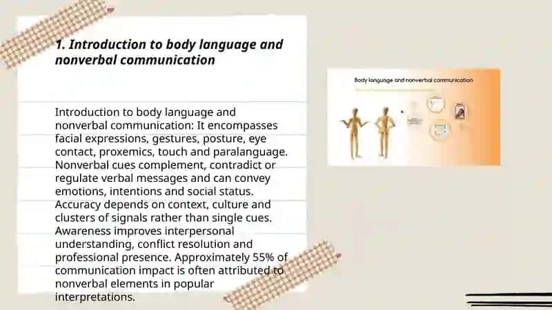 Introduction to body language and nonverbal communication 3