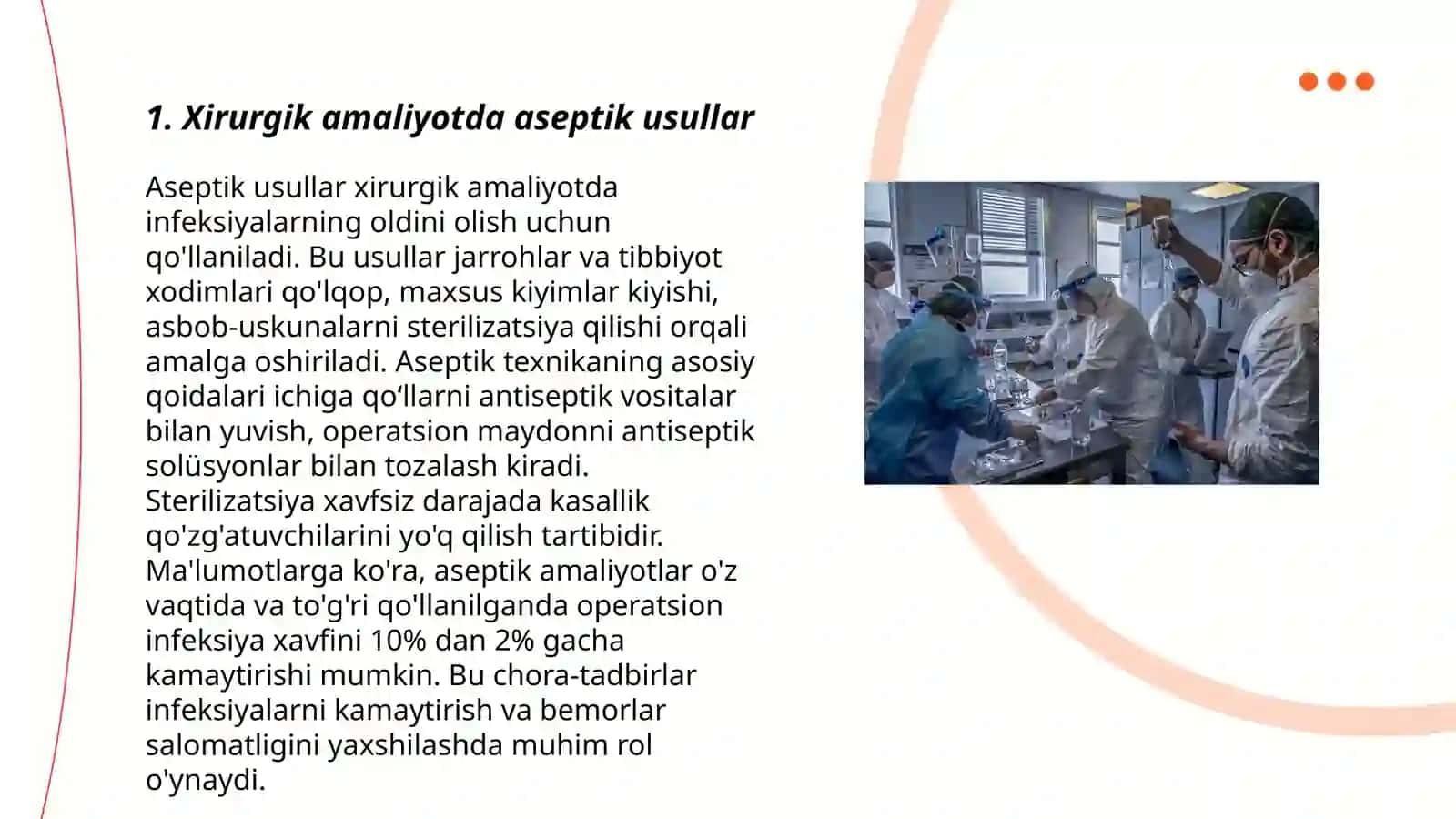 Xirurgiyada gospital infeksiyani profilaktikasi 3
