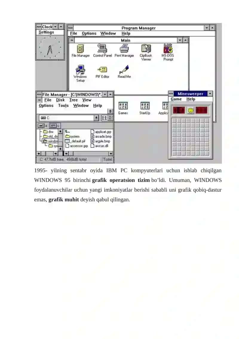 Windows operatsion tizimi 3