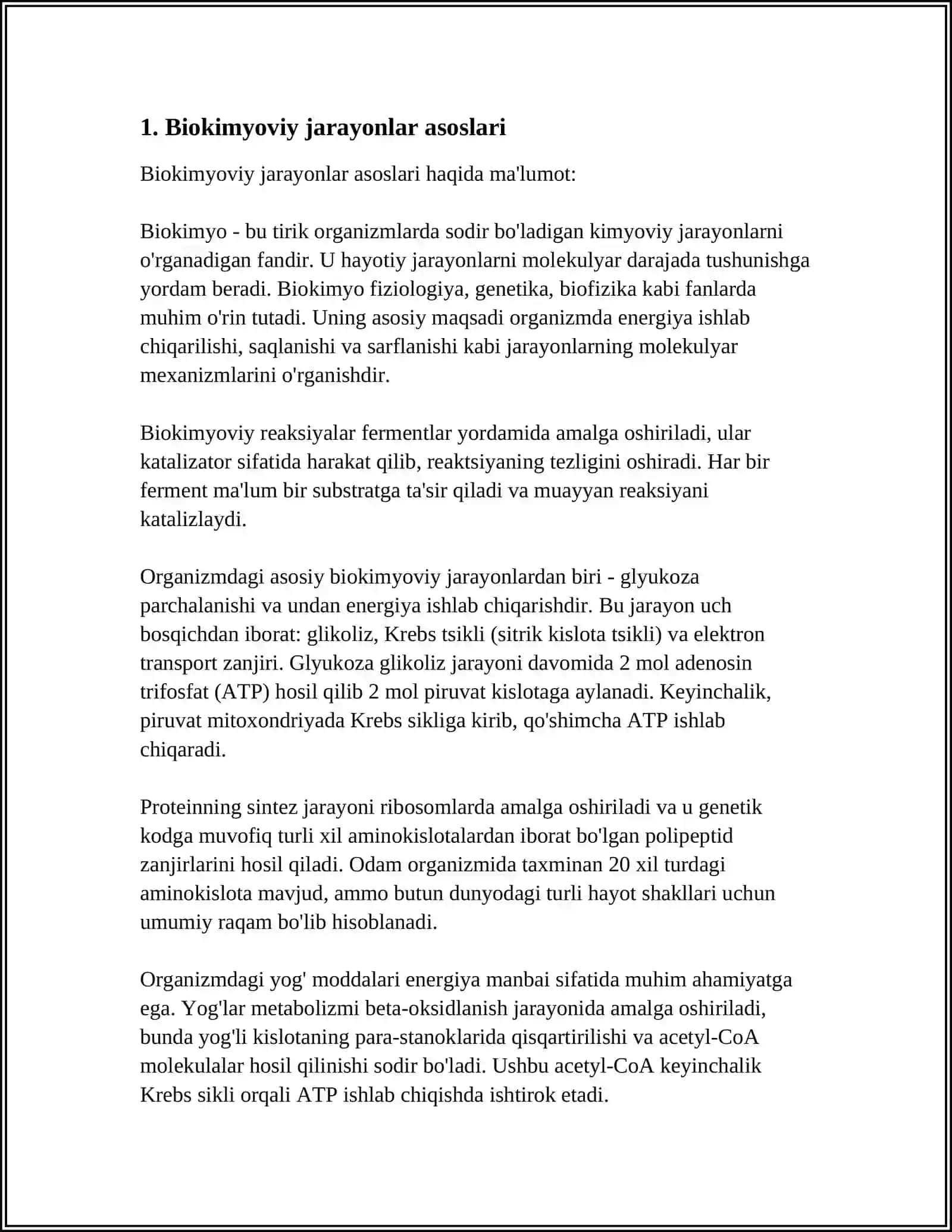 BIOKIMYOVIY USUL HAQIDA MALUMOT 3